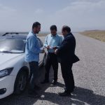 بازدید میدانی فرماندار گلپایگان از پروژه احداث پنل‌های خورشیدی در روستای رباط سرخ